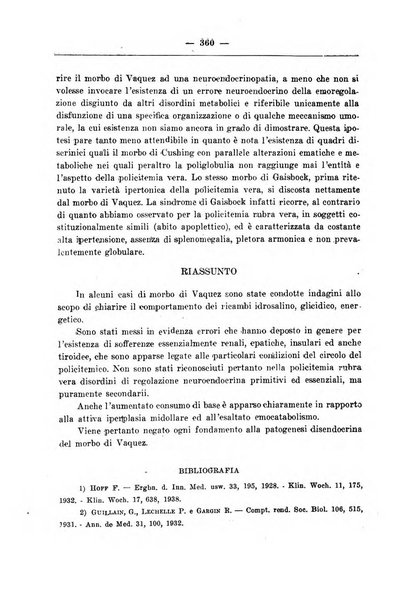 Rassegna di fisiopatologia clinica e terapeutica