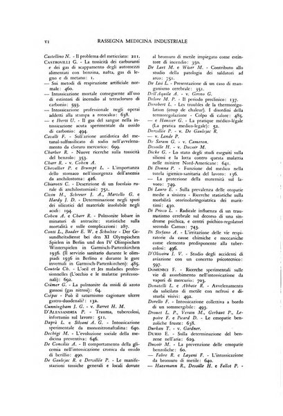 Rassegna di medicina industriale pubblicazione mensile dell'Ente nazionale di propaganda per la prevenzione infortuni