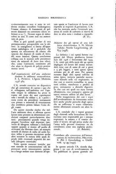 Rassegna di medicina industriale pubblicazione mensile dell'Ente nazionale di propaganda per la prevenzione infortuni