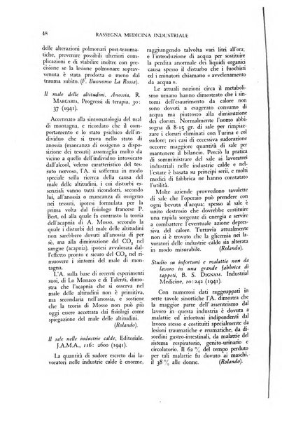 Rassegna di medicina industriale pubblicazione mensile dell'Ente nazionale di propaganda per la prevenzione infortuni