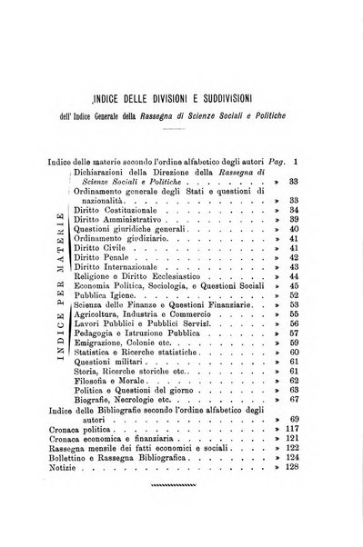 Rassegna di scienze sociali e politiche