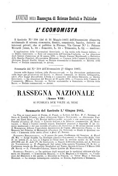 Rassegna di scienze sociali e politiche