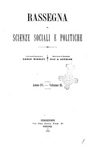 Rassegna di scienze sociali e politiche