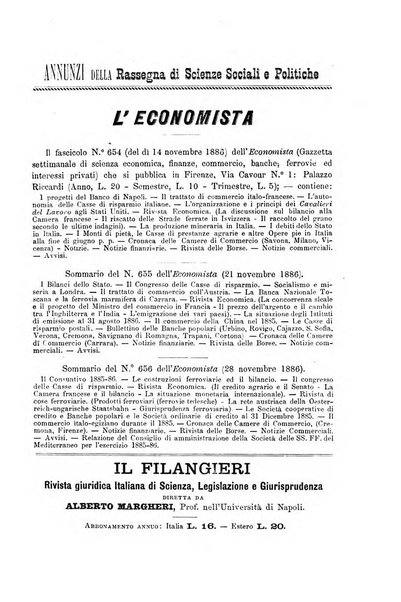 Rassegna di scienze sociali e politiche