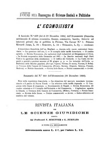 Rassegna di scienze sociali e politiche