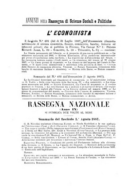 Rassegna di scienze sociali e politiche