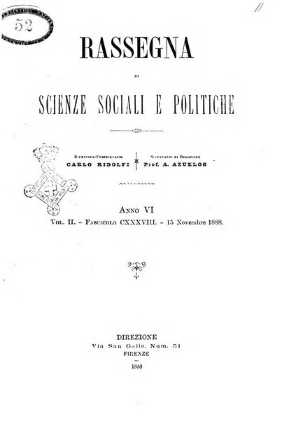 Rassegna di scienze sociali e politiche