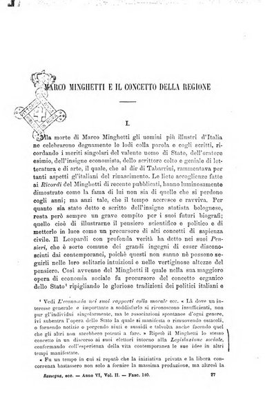 Rassegna di scienze sociali e politiche