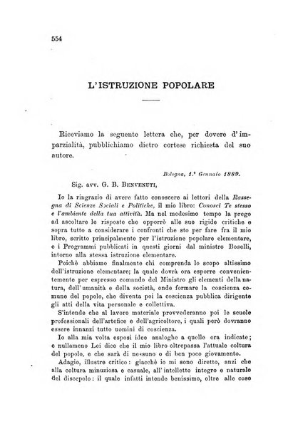 Rassegna di scienze sociali e politiche