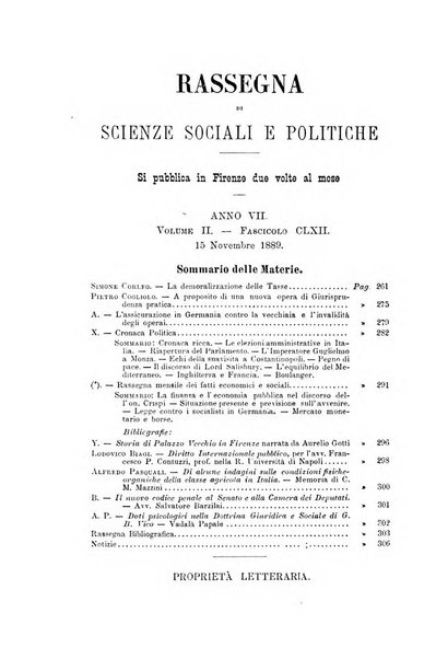 Rassegna di scienze sociali e politiche