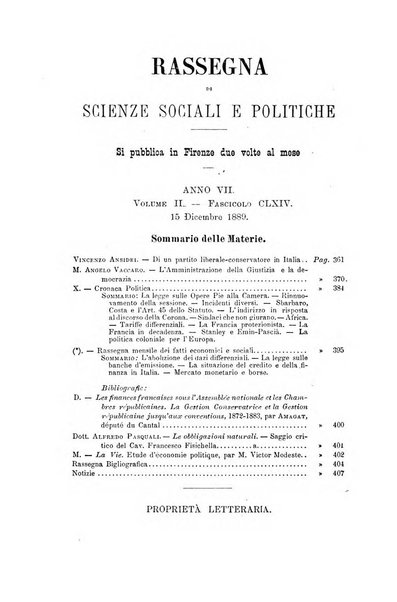 Rassegna di scienze sociali e politiche