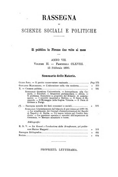 Rassegna di scienze sociali e politiche