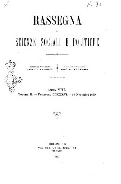 Rassegna di scienze sociali e politiche