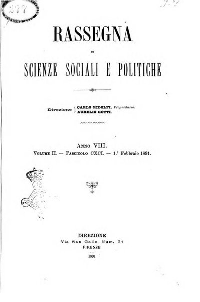 Rassegna di scienze sociali e politiche