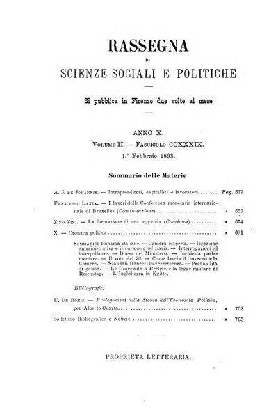 Rassegna di scienze sociali e politiche