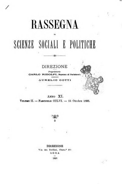 Rassegna di scienze sociali e politiche