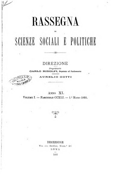 Rassegna di scienze sociali e politiche