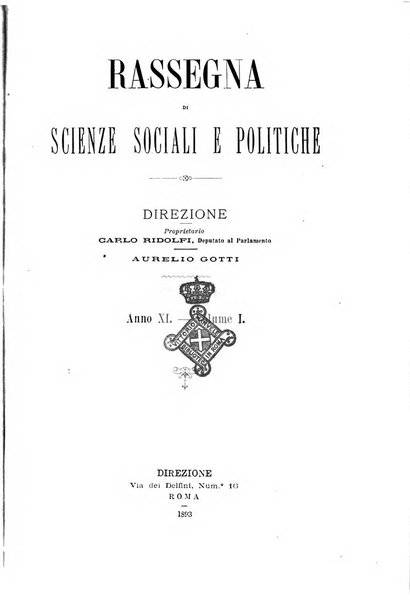 Rassegna di scienze sociali e politiche