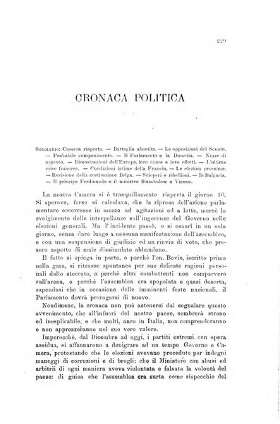 Rassegna di scienze sociali e politiche