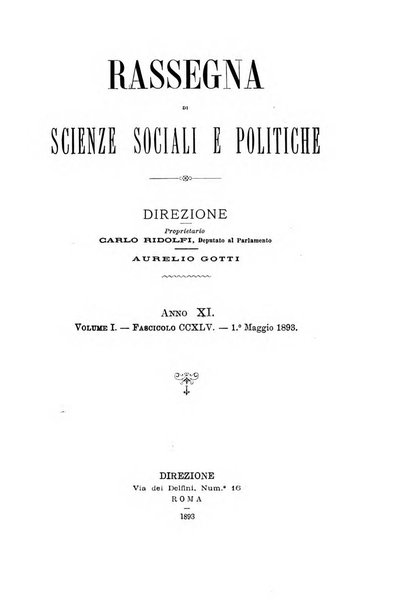 Rassegna di scienze sociali e politiche