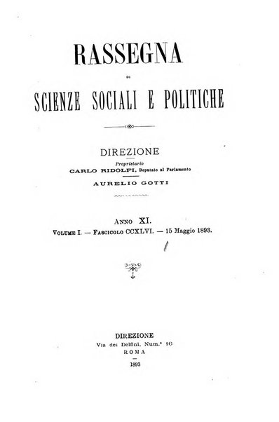 Rassegna di scienze sociali e politiche