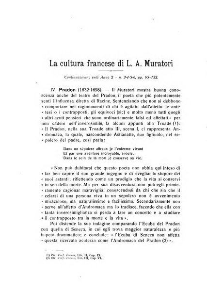 Rassegna di studi francesi organo trimestrale della Sezione pugliese dell'Union intellectuelle franco-italienne di Parigi