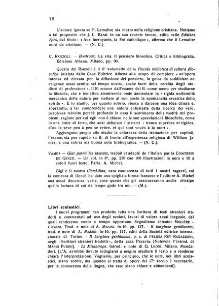 Rassegna di studi francesi organo trimestrale della Sezione pugliese dell'Union intellectuelle franco-italienne di Parigi