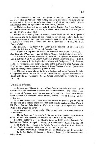 Rassegna di studi francesi organo trimestrale della Sezione pugliese dell'Union intellectuelle franco-italienne di Parigi