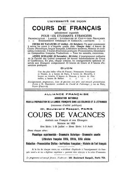 Rassegna di studi francesi organo trimestrale della Sezione pugliese dell'Union intellectuelle franco-italienne di Parigi