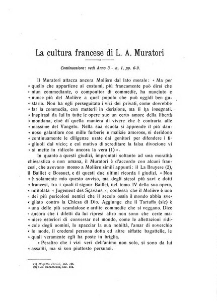 Rassegna di studi francesi organo trimestrale della Sezione pugliese dell'Union intellectuelle franco-italienne di Parigi