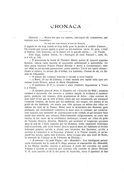 Rassegna di studi francesi organo trimestrale della Sezione pugliese dell'Union intellectuelle franco-italienne di Parigi