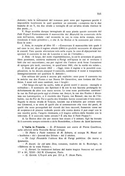 Rassegna di studi francesi organo trimestrale della Sezione pugliese dell'Union intellectuelle franco-italienne di Parigi