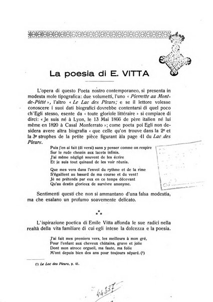 Rassegna di studi francesi organo trimestrale della Sezione pugliese dell'Union intellectuelle franco-italienne di Parigi