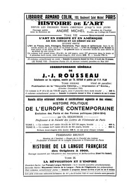 Rassegna di studi francesi organo trimestrale della Sezione pugliese dell'Union intellectuelle franco-italienne di Parigi