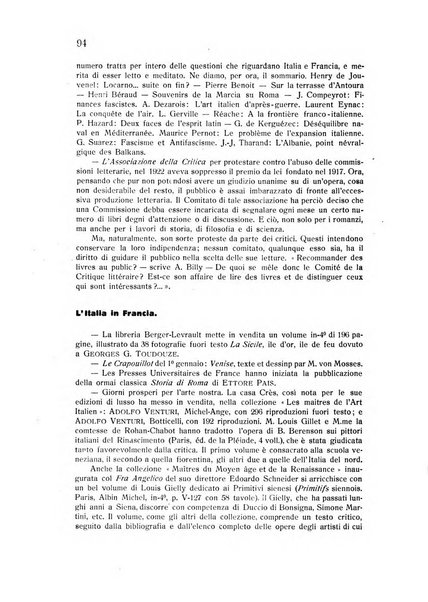 Rassegna di studi francesi organo trimestrale della Sezione pugliese dell'Union intellectuelle franco-italienne di Parigi