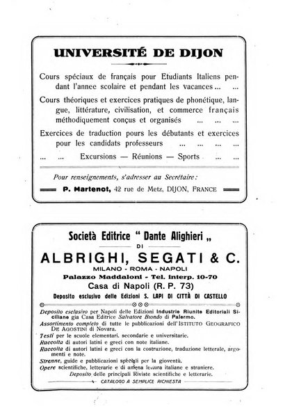 Rassegna di studi francesi organo trimestrale della Sezione pugliese dell'Union intellectuelle franco-italienne di Parigi