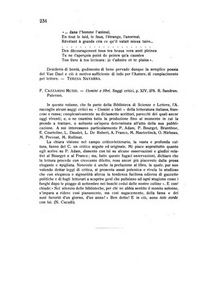 Rassegna di studi francesi organo trimestrale della Sezione pugliese dell'Union intellectuelle franco-italienne di Parigi