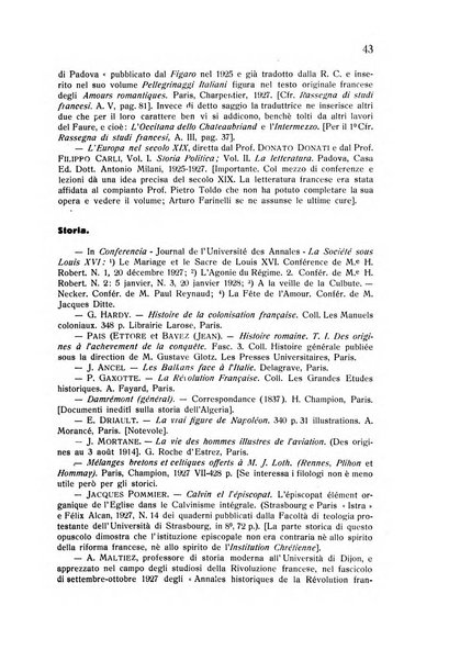 Rassegna di studi francesi organo trimestrale della Sezione pugliese dell'Union intellectuelle franco-italienne di Parigi