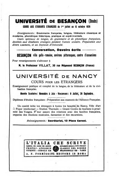 Rassegna di studi francesi organo trimestrale della Sezione pugliese dell'Union intellectuelle franco-italienne di Parigi