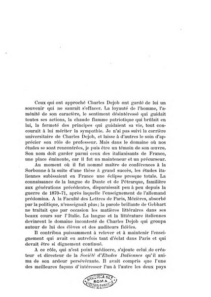 Rassegna di studi francesi organo trimestrale della Sezione pugliese dell'Union intellectuelle franco-italienne di Parigi