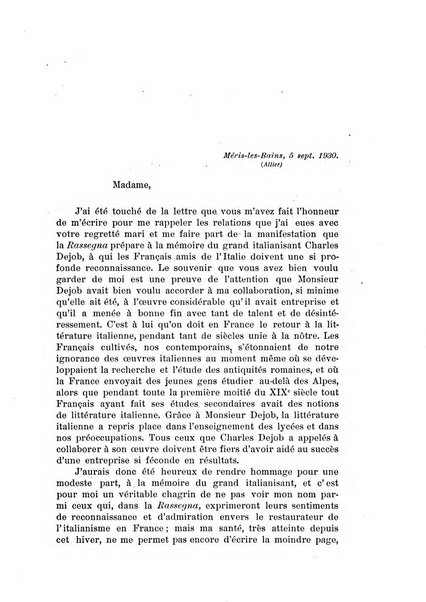 Rassegna di studi francesi organo trimestrale della Sezione pugliese dell'Union intellectuelle franco-italienne di Parigi