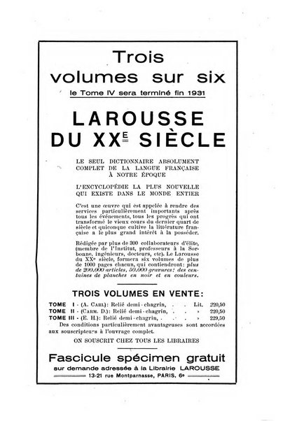 Rassegna di studi francesi organo trimestrale della Sezione pugliese dell'Union intellectuelle franco-italienne di Parigi