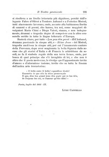 Rassegna di studi francesi organo trimestrale della Sezione pugliese dell'Union intellectuelle franco-italienne di Parigi