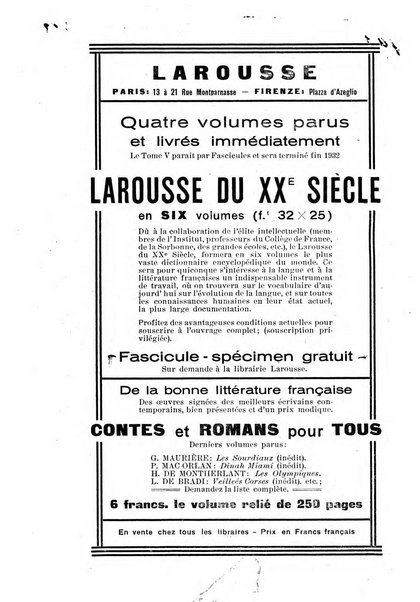 Rassegna di studi francesi organo trimestrale della Sezione pugliese dell'Union intellectuelle franco-italienne di Parigi