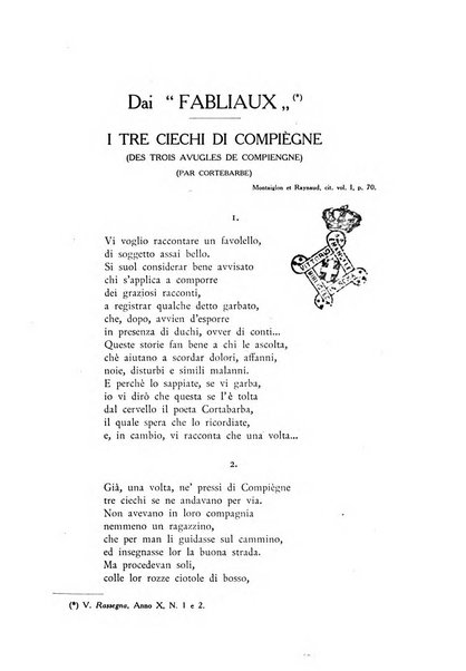 Rassegna di studi francesi organo trimestrale della Sezione pugliese dell'Union intellectuelle franco-italienne di Parigi