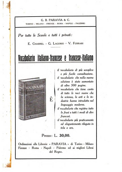 Rassegna di studi francesi organo trimestrale della Sezione pugliese dell'Union intellectuelle franco-italienne di Parigi