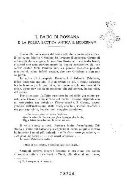 Rassegna di studi francesi organo trimestrale della Sezione pugliese dell'Union intellectuelle franco-italienne di Parigi