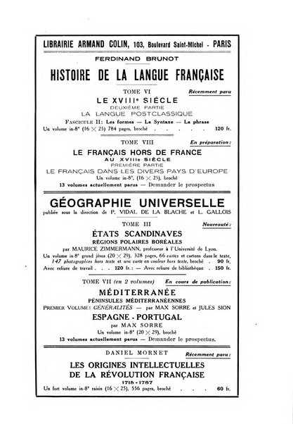 Rassegna di studi francesi organo trimestrale della Sezione pugliese dell'Union intellectuelle franco-italienne di Parigi