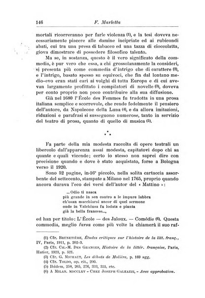 Rassegna di studi francesi organo trimestrale della Sezione pugliese dell'Union intellectuelle franco-italienne di Parigi