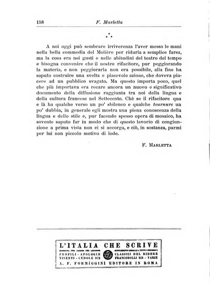 Rassegna di studi francesi organo trimestrale della Sezione pugliese dell'Union intellectuelle franco-italienne di Parigi